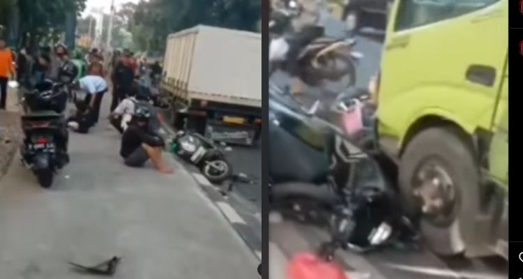 7 Pengendara Motor di Tabrak Truk di Lenteng Agung, 5 Orang Luka Berat