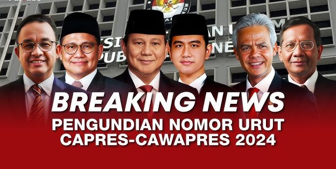 Undian Nomor Urut Capres 2024