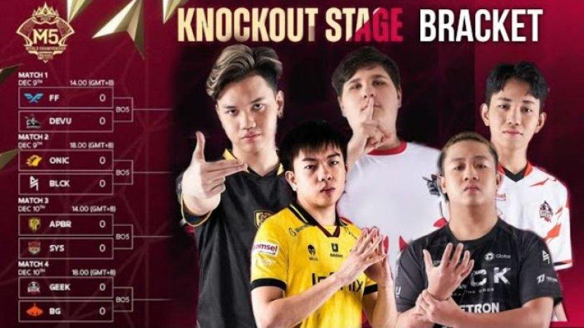 Jadwal M5 Knockout Stage Hari Ini Onic Lawan Blacklist