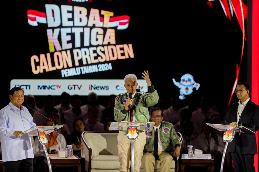 Hasil Polling Pasca Debat ke-3 Ganjar Ungguli Anies dan Prabowo