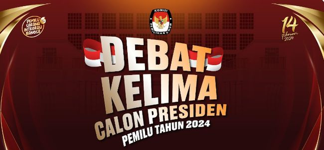 Saksikan Siaran Langsung Debat Kelima Pilpres 2024 Hari Ini