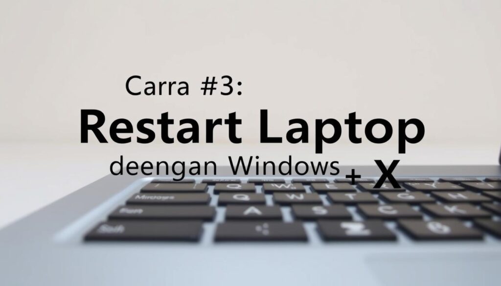 restart dengan windows + x 5 Cara Mudah Restart Laptop Pakai Keyboard