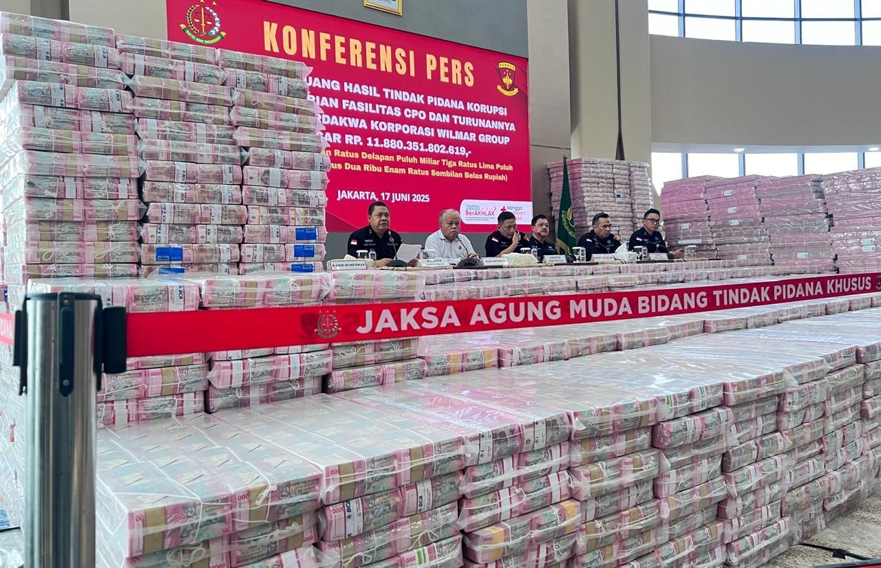 Kejagung Sita Uang 11 T dari 5 Perusahaan Wilmar Group