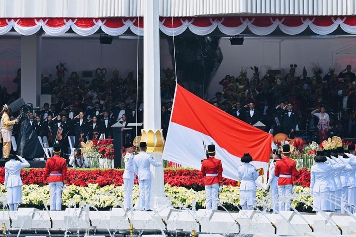 HUT Ke-80 RI: Prabowo Bacakan Teks Proklamasi Kemerdekaan Asli di Istana