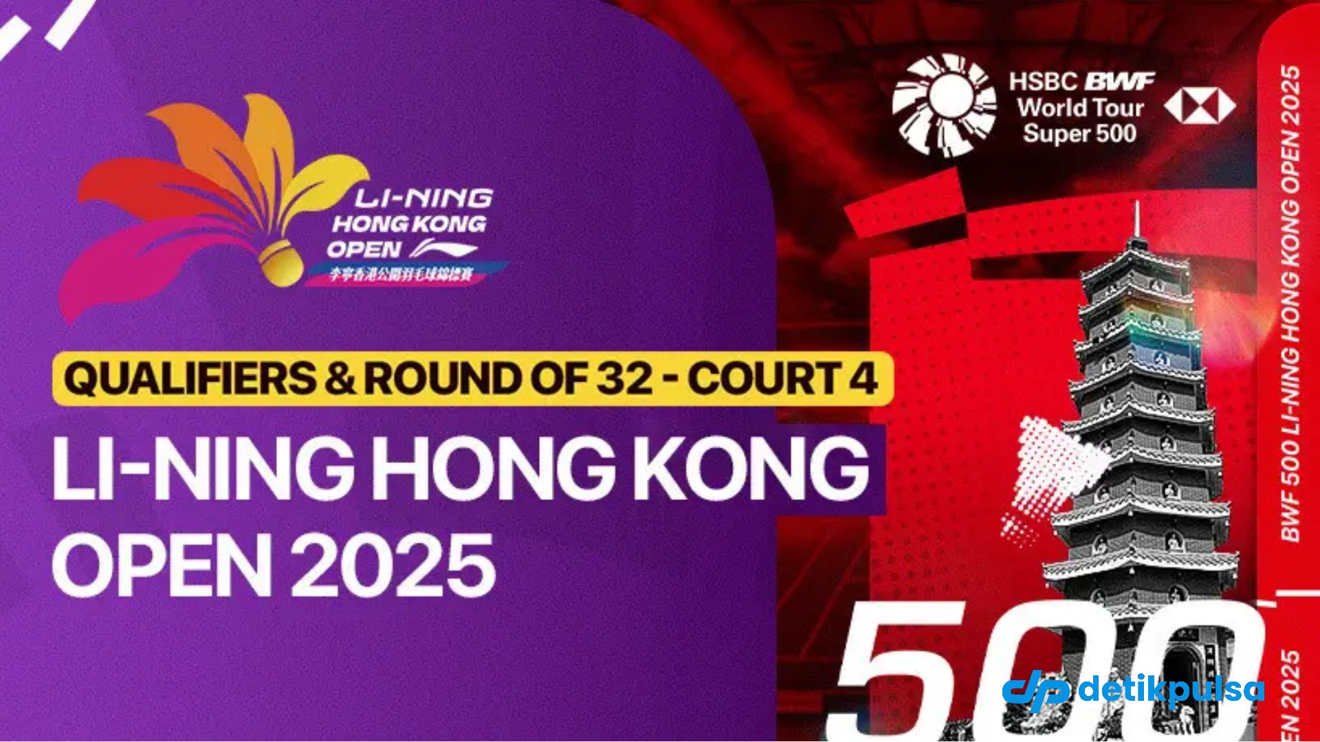 Jadwal Resmi Hong Kong Open 2025 Hari Ini