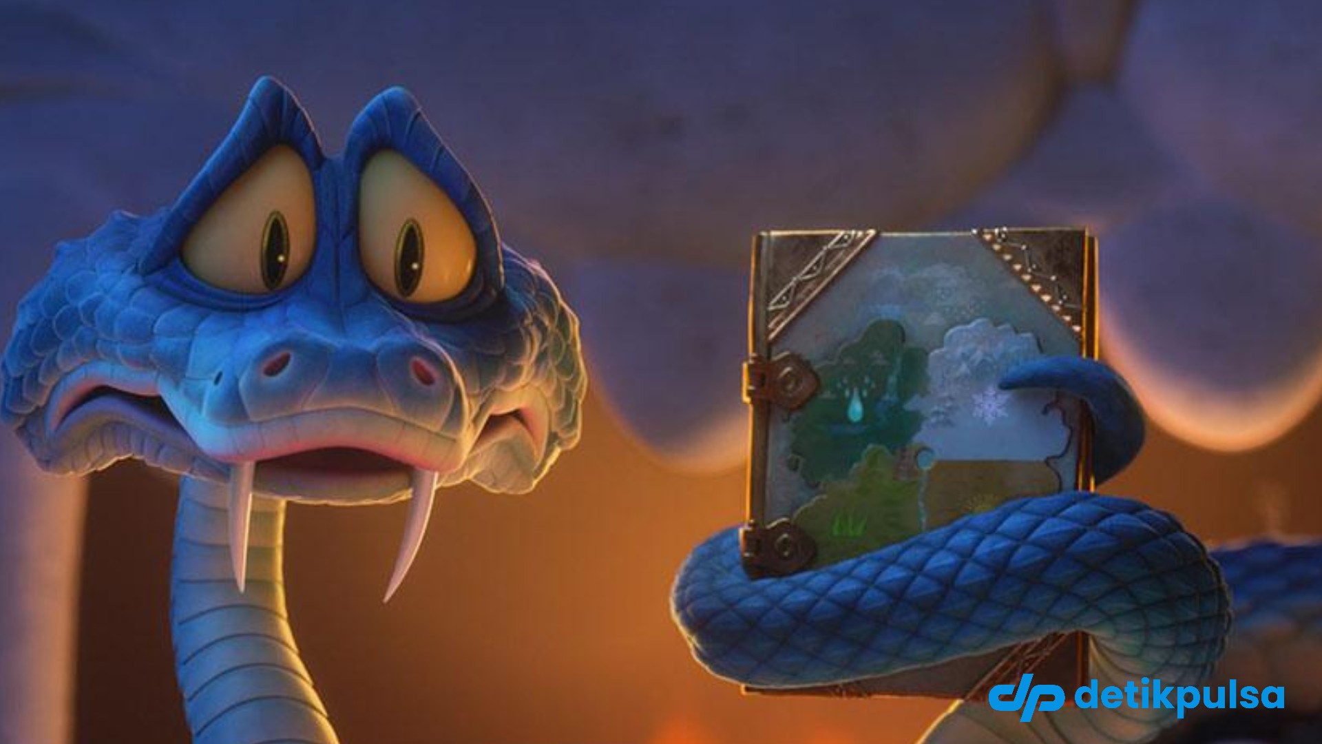 Ular Blue Pit Viper Asli Indonesia, Viral di China Karena Zootopia 2
