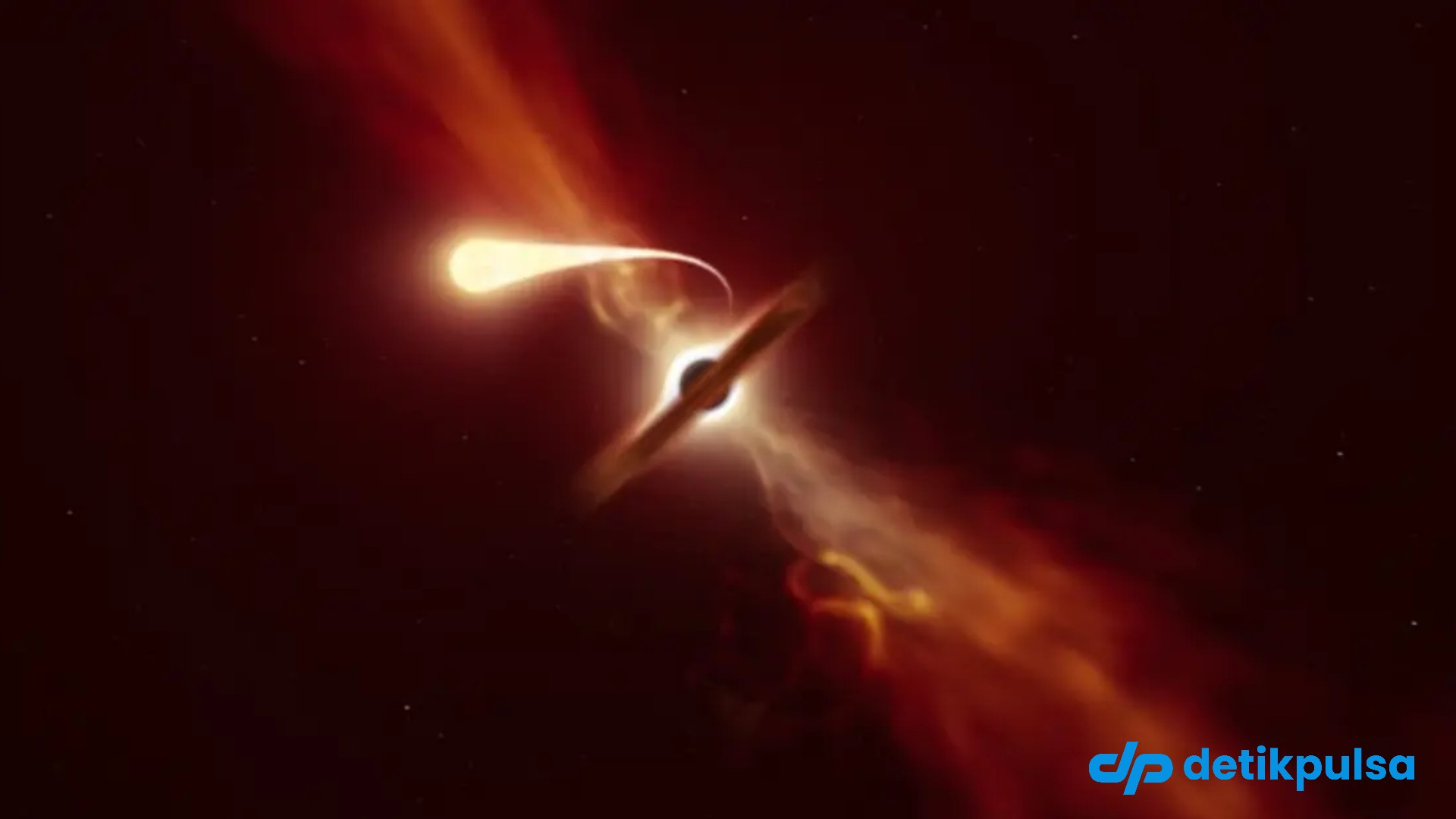 Lubang Hitam Raksasa 100 Juta Tahun Terbangun dan Ngamuk