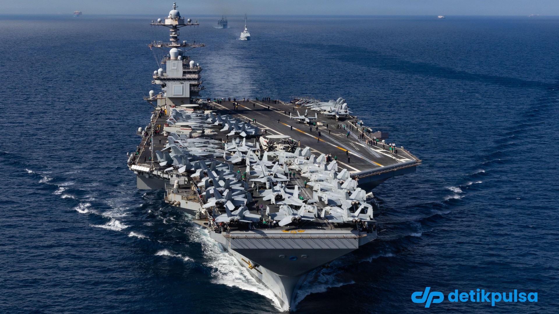 1 Kapal Induk Terbesar Dunia Milik AS Segera Berangkat ke Timur Tengah