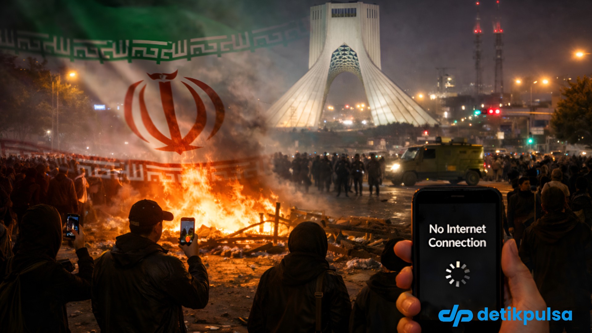 Diserang AS-Israel, Akses Internet Iran Lumpuh 24 Jam