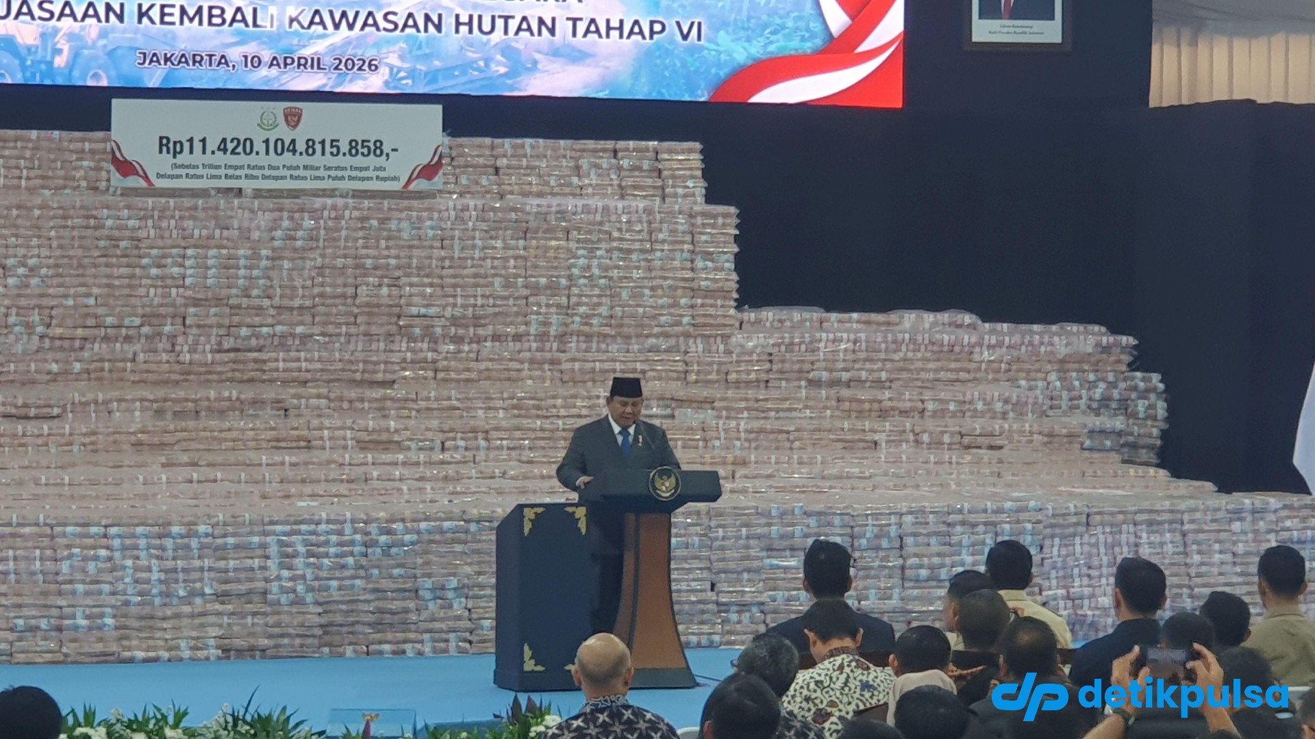 Prabowo Saksikan Kejagung Setor Uang Rampasan Rp 11,4 T ke Kas Negara